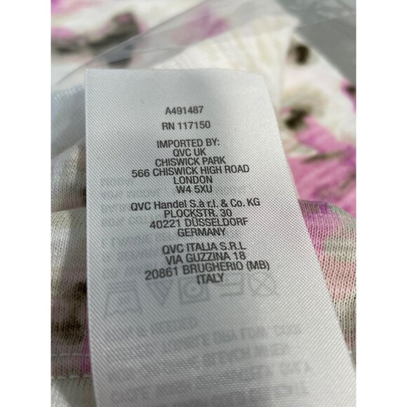 Belle by Kim Gravel Slub Knit Safari Short Sleeve T Shirt Womens XXS Lilac NEW - Picture 5 of 6